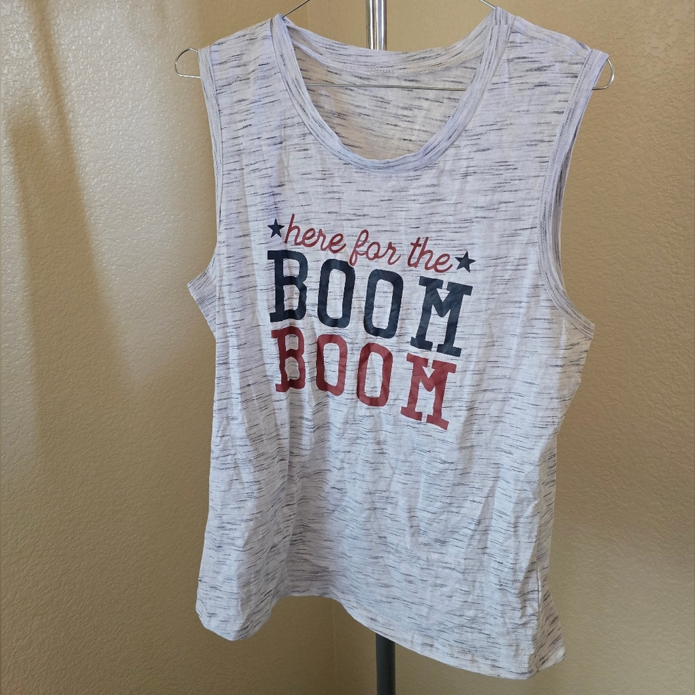 Unbranded "Here for the Boom Boom"  Tank Top Brand New